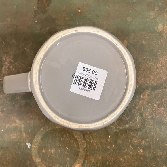 Mud Pie Oh Happy Day 16oz Ceramic Mug NWT - Picture 6 of 6